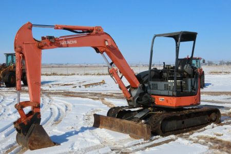 2008 Hitachi ZX50UNA-2 Mini Hydraulic Excavator Trackhoe Aux Hyd Blade 24″ Digging Bucket