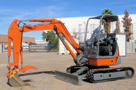 2008 Hitachi ZX35UNA-2 Mini Excavator Hydraulic Thumb Trackhoe Aux Hyd 12″ Rubber Tracks