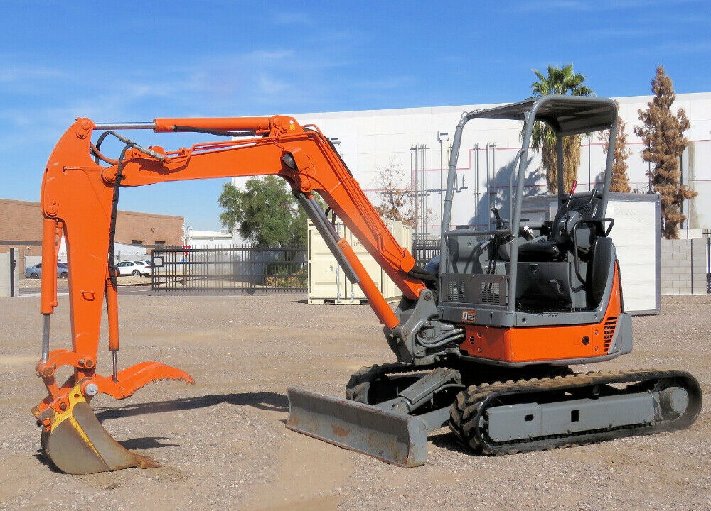 2008 Hitachi ZX35UNA-2 Mini Excavator Hydraulic Thumb Trackhoe Aux Hyd 12″ Rubber Tracks