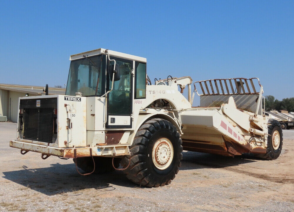 2006 Terex TS14G Motor Scraper Elevating Tractor 20 CuYd Capacity Diesel Sliding Scraper Plate