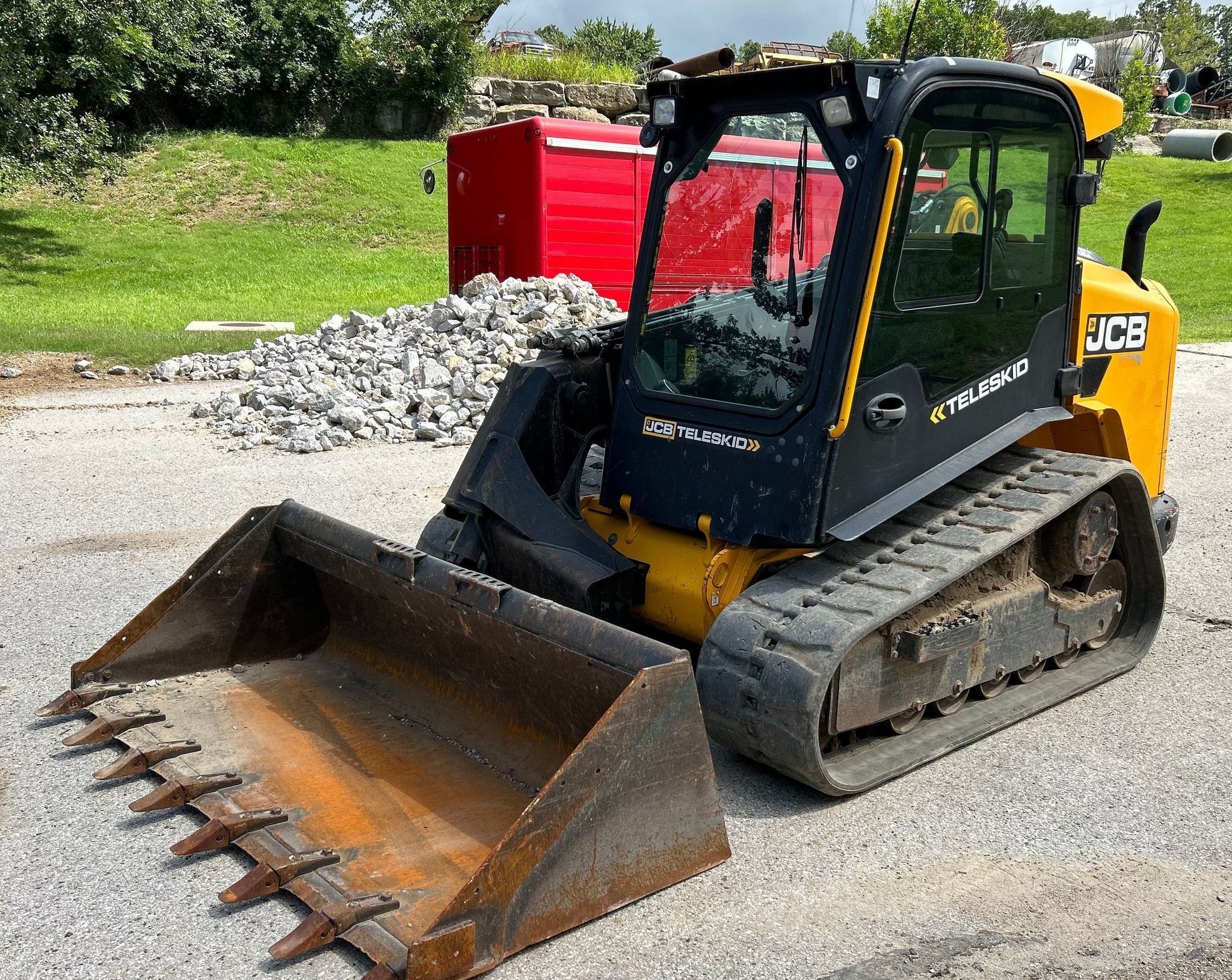 2018 JCB 3TS-8T Tracked Skid Steer Loader Enclosed cab AC Heat