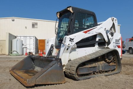 2018 Bobcat T650 Skid Steer Track Loader Crawler Diesel Aux Hyd Cab AC