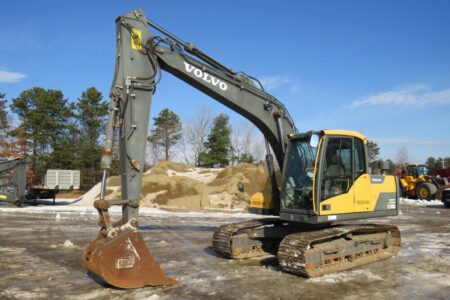 2013 Volvo EC140DL Hydraulic Excavator AC Cab Aux Hyd 36 Bkt