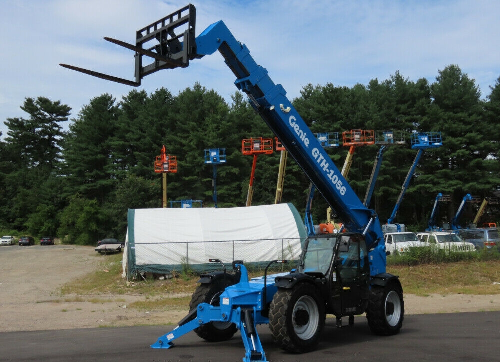 2017 Genie GTH-1056 56′ 10,000 lbs Telescopic Reach Forklift Heated Cab