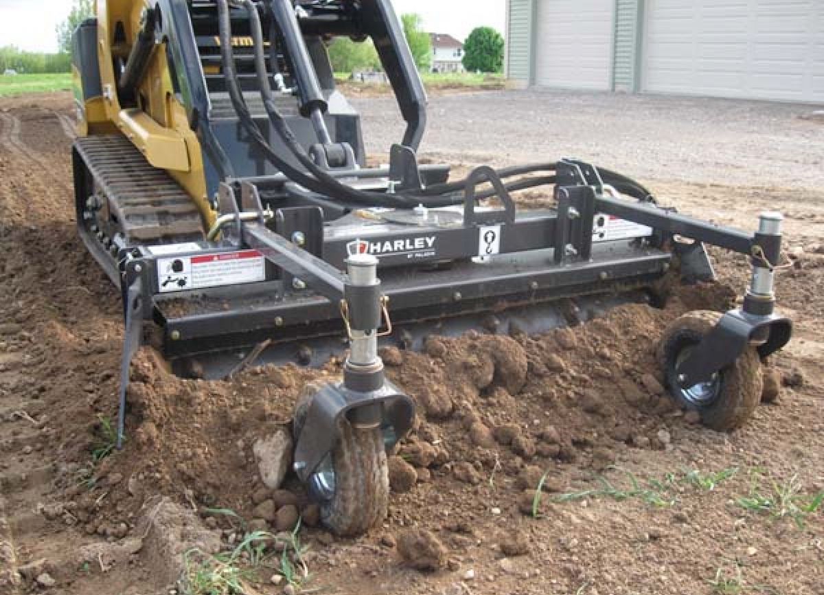 Mini Skidsteer Harley Rakeа